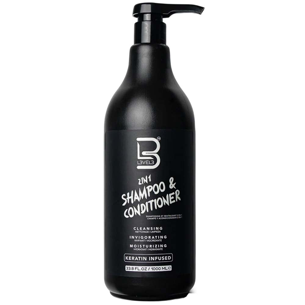 L3VEL3 2 IN 1 SHAMPOO & CONDITIONER - 33.8 OZ