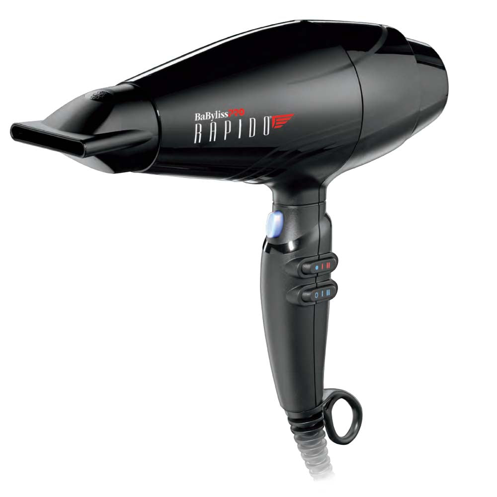 BABYLISSPRO RAPIDO DRYER - BLACK Hair Dryer BABYLISSPRO for sacramento, california, barbers, hair stylist, cosmetologist, beauty industry