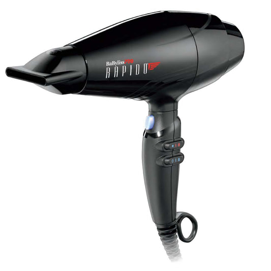 BABYLISSPRO RAPIDO DRYER - BLACK Hair Dryer BABYLISSPRO for sacramento, california, barbers, hair stylist, cosmetologist, beauty industry