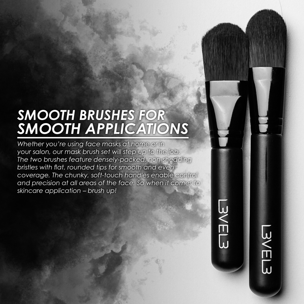 L3VEL3 FACIAL MASK BRUSH SET - 2 PC Applicator Stick L3VEL3 for sacramento, california, barbers, hair stylist, cosmetologist, beauty industry