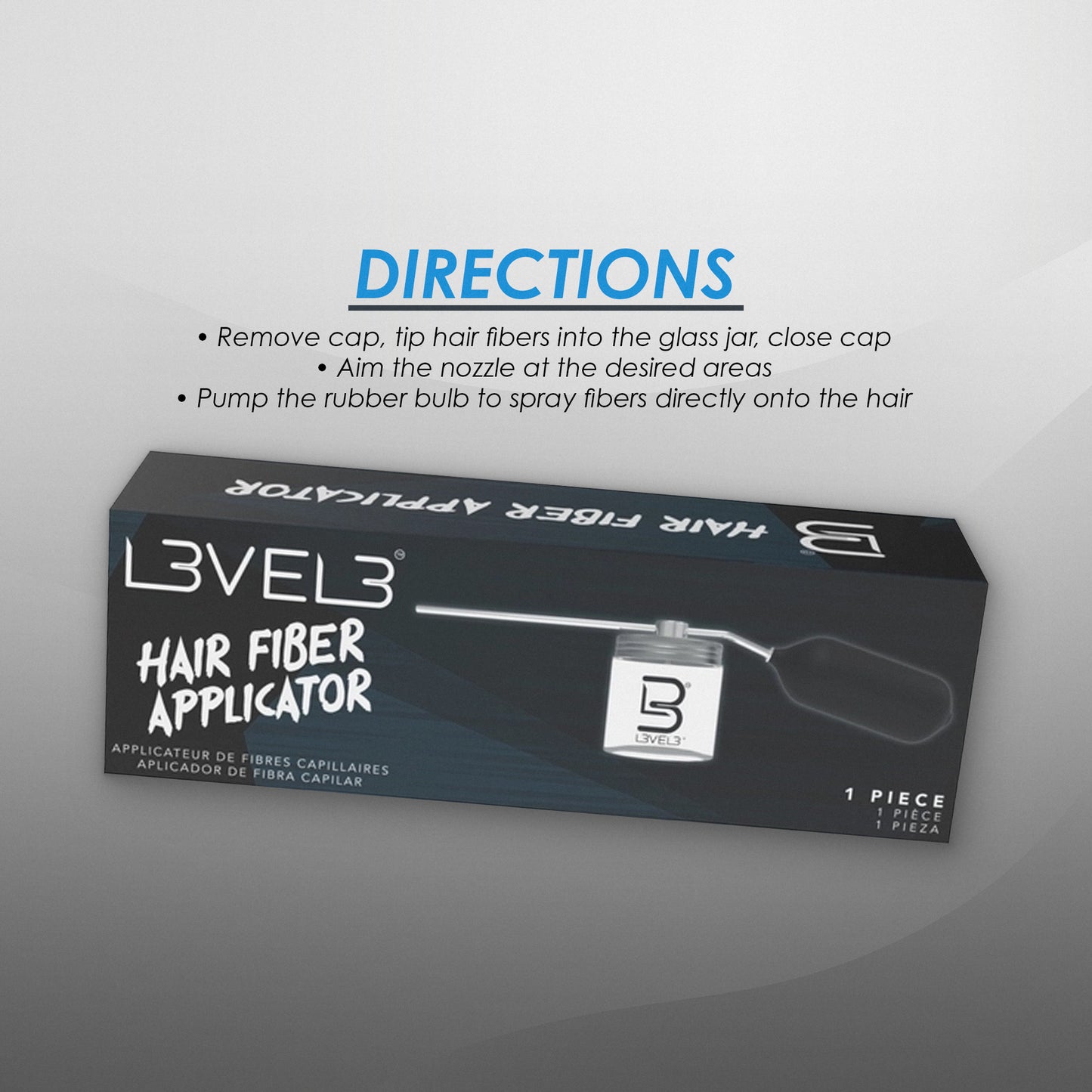 L3VEL3 HAIR FIBER APPLICATOR PUMP