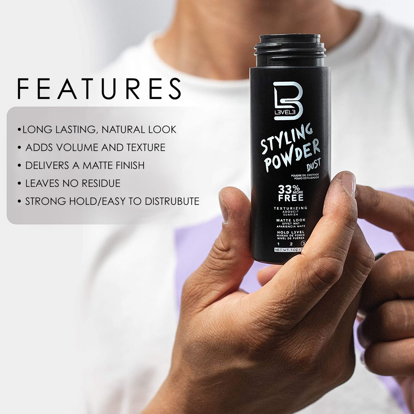 L3VEL3 STYLING TEXTURIZING POWDER DUST - 1 OZ