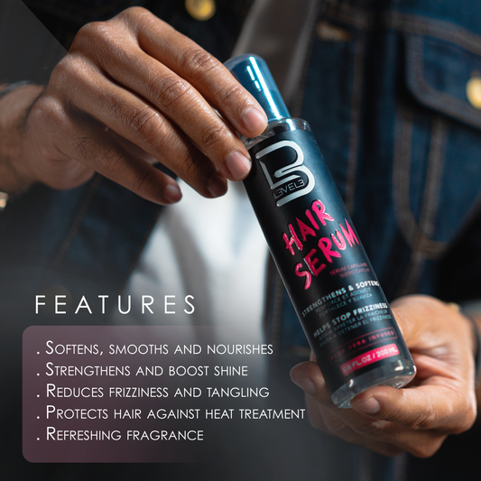 L3VEL3 HAIR SERUM - 6.76 OZ Hair Treatment L3VEL3 for sacramento, california, barbers, hair stylist, cosmetologist, beauty industry