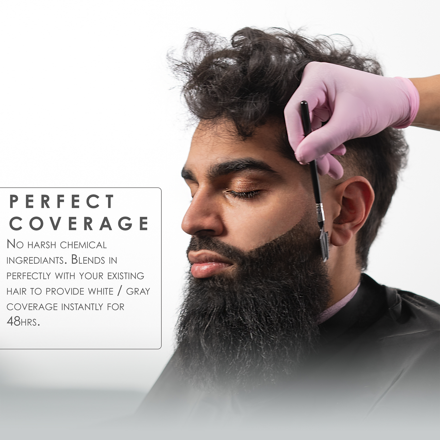 L3VEL3 TEMPORARY HAIR & BEARD COLOR - BLACK 4.2 OZ