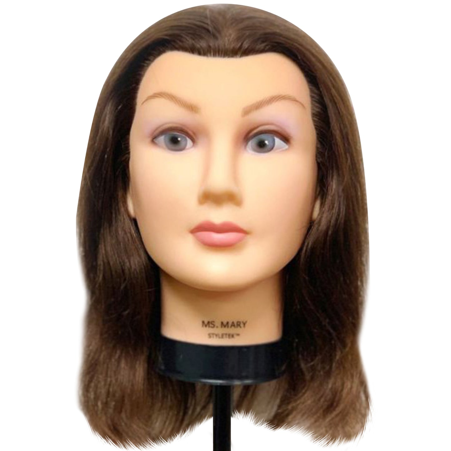 STYLETEK MANIKIN - MARY 17-19" HUMAN HAIR