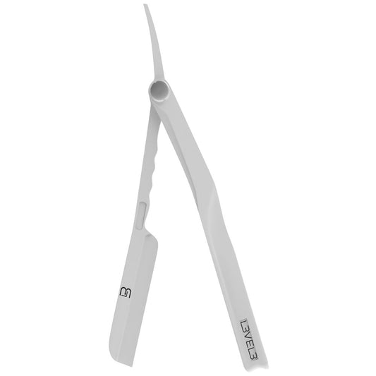 L3VEL3 MILLY BLADE STRAIGHT RAZOR Frost White Straight Razor L3VEL3 for sacramento, california, barbers, hair stylist, cosmetologist, beauty industry