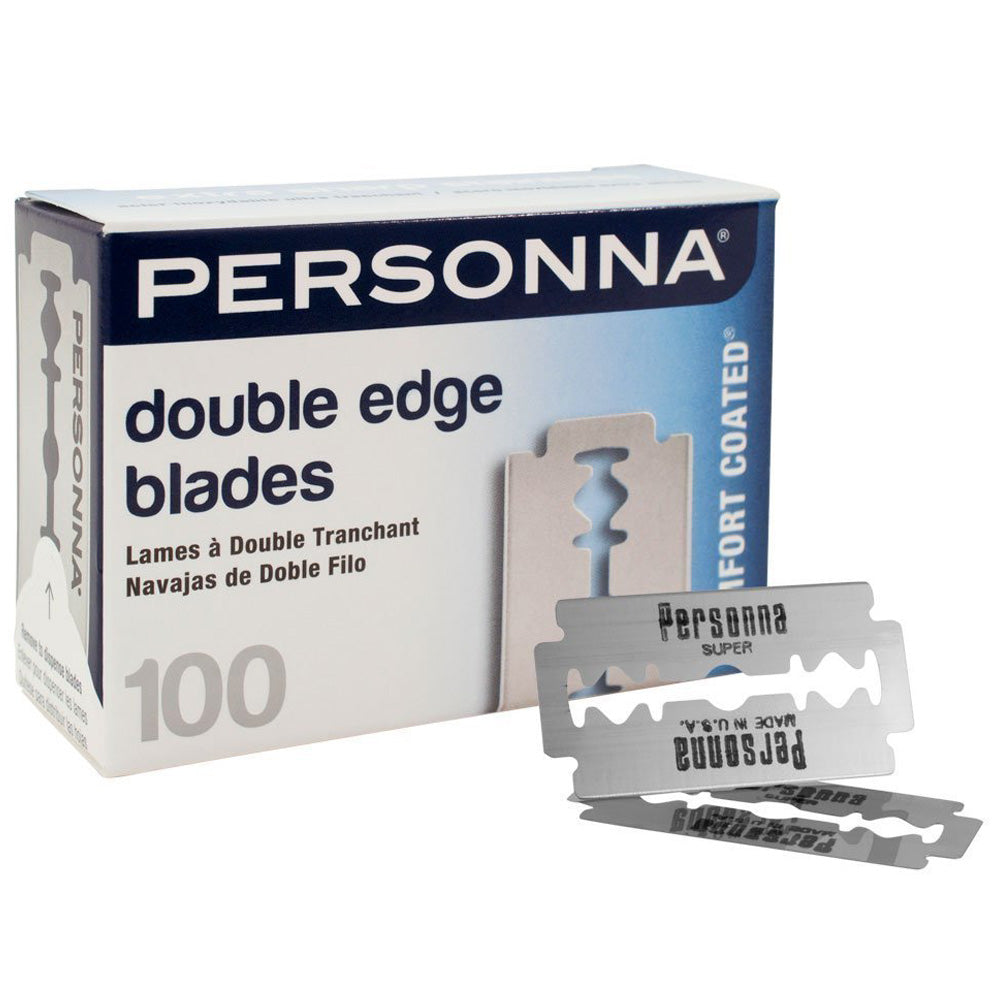 PERSONNA DOUBLE EDGE RAZOR BLADES - 100 PACK