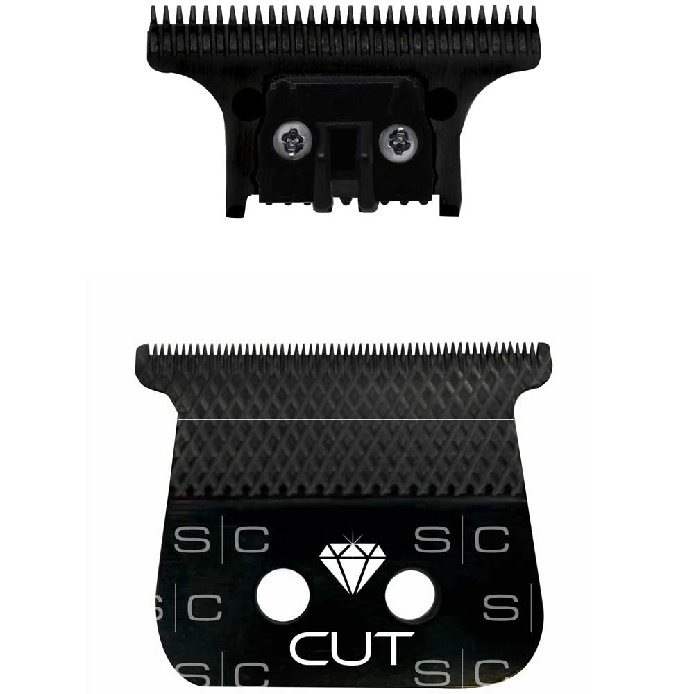 STYLECRAFT DIAMOND CUT BLACK DLC TRIMMER BLADE WITH THE ONE CUTTER SET Trimmer Blade STYLECRAFT for sacramento, california, barbers, hair stylist, cosmetologist, beauty industry