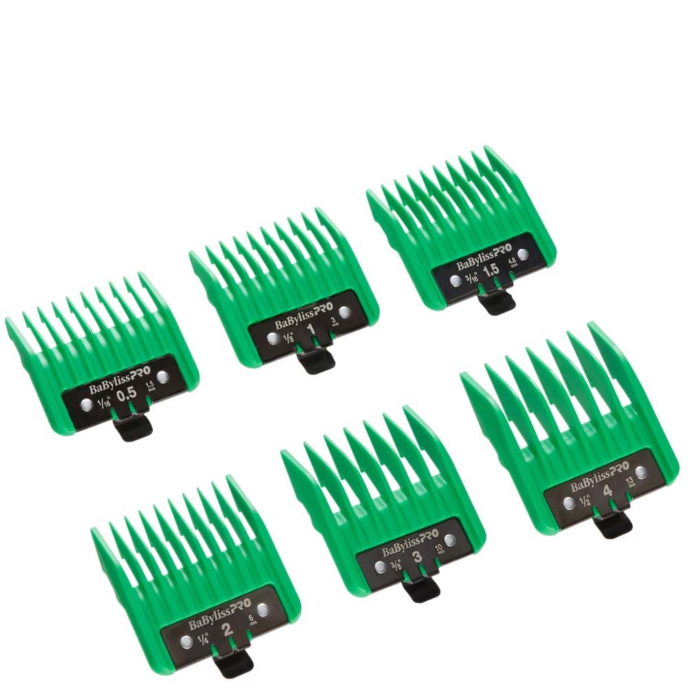 BABYLISSPRO PRECISION CLIPPER GUARD - 6 PC Clipper Guard BABYLISSPRO for sacramento, california, barbers, hair stylist, cosmetologist, beauty industry