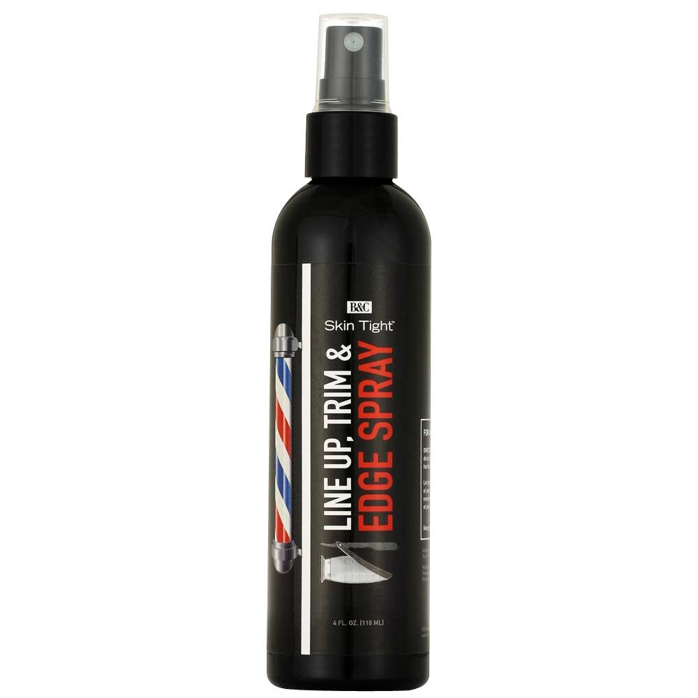 B&C SKIN TIGHT LINE UP, TRIM & EDGE SPRAY - 4 OZ Hair Spray B&C for sacramento, california, barbers, hair stylist, cosmetologist, beauty industry
