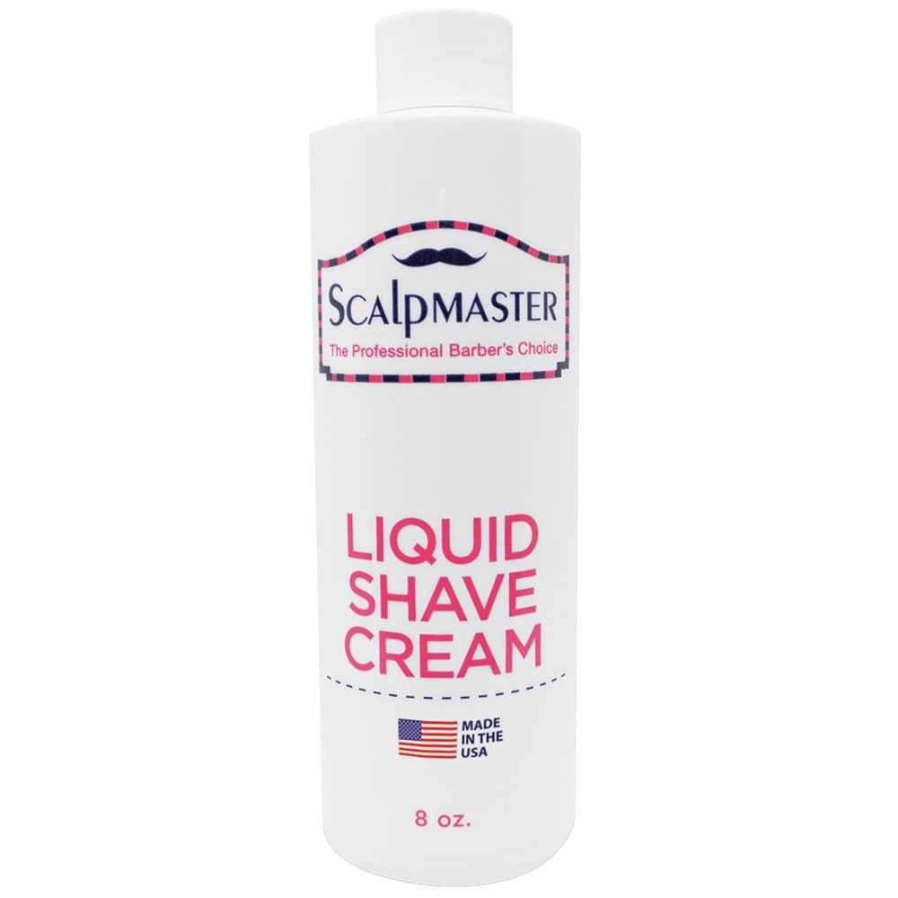 Scalpmaster Concentrated Liquid Shave Cream 8 oz bottle front view