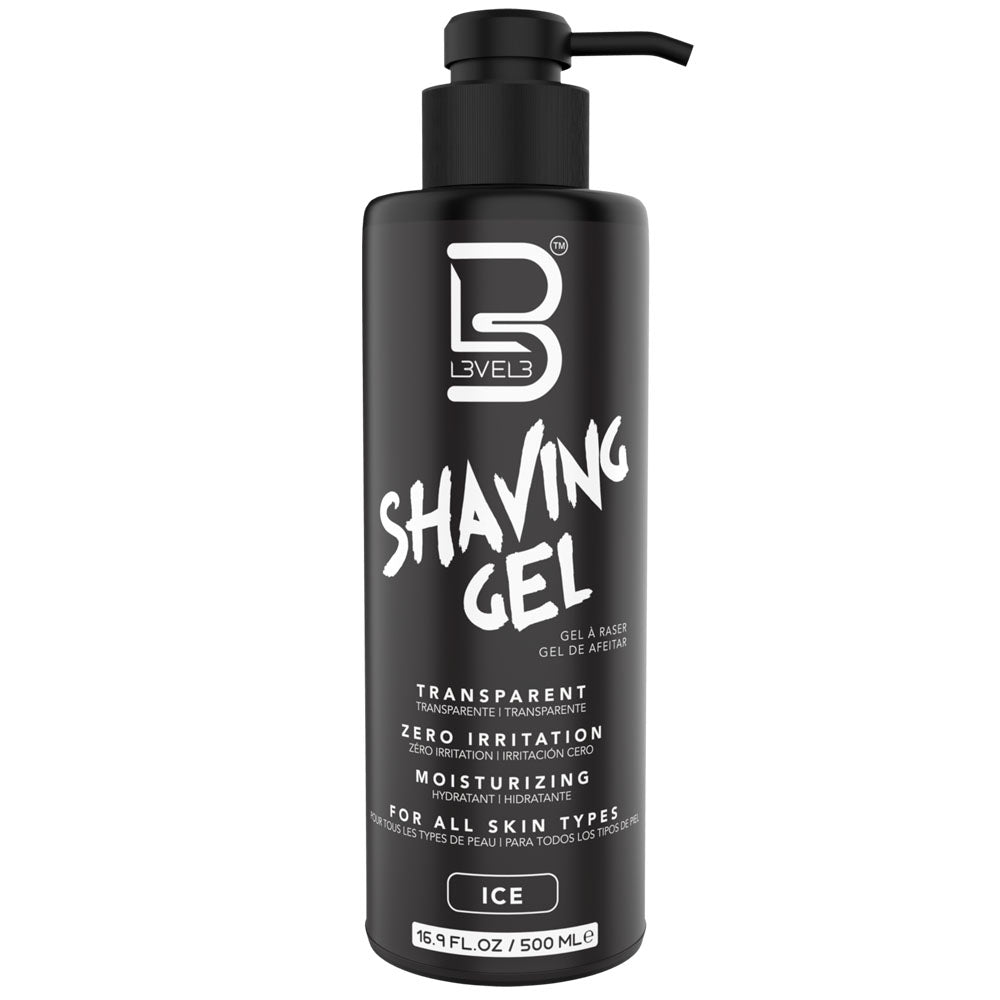 L3VEL3 SHAVING GEL - ICE 16.9 OZ After Shave L3VEL3 for sacramento, california, barbers, hair stylist, cosmetologist, beauty industry