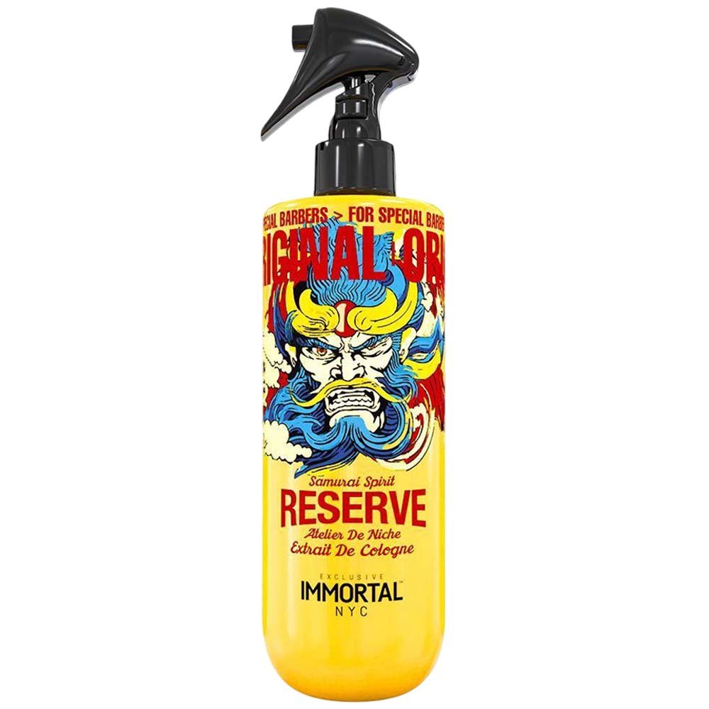 IMMORTAL NYC EAU DE COLOGNE SPRAY SAMURAI SPIRIT - 16.9 OZ After Shave IMMORTAL for sacramento, california, barbers, hair stylist, cosmetologist, beauty industry