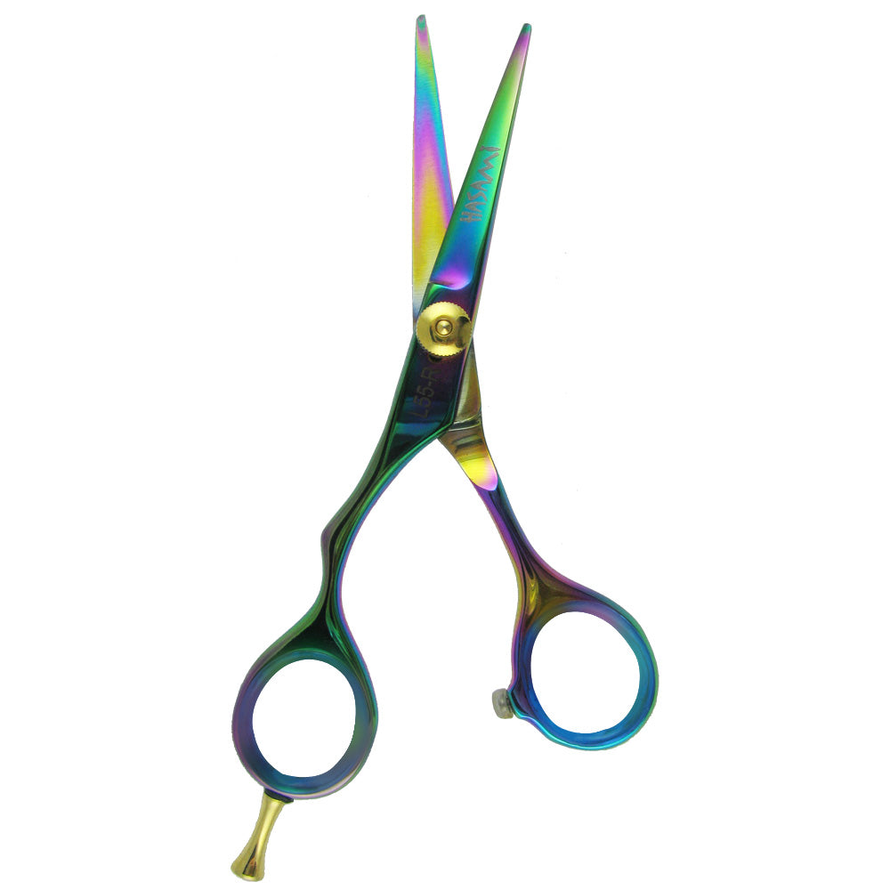 HASAMI TITANIUM FINISH SHEAR - RAINBOW 5 1/2" LEFT HAND