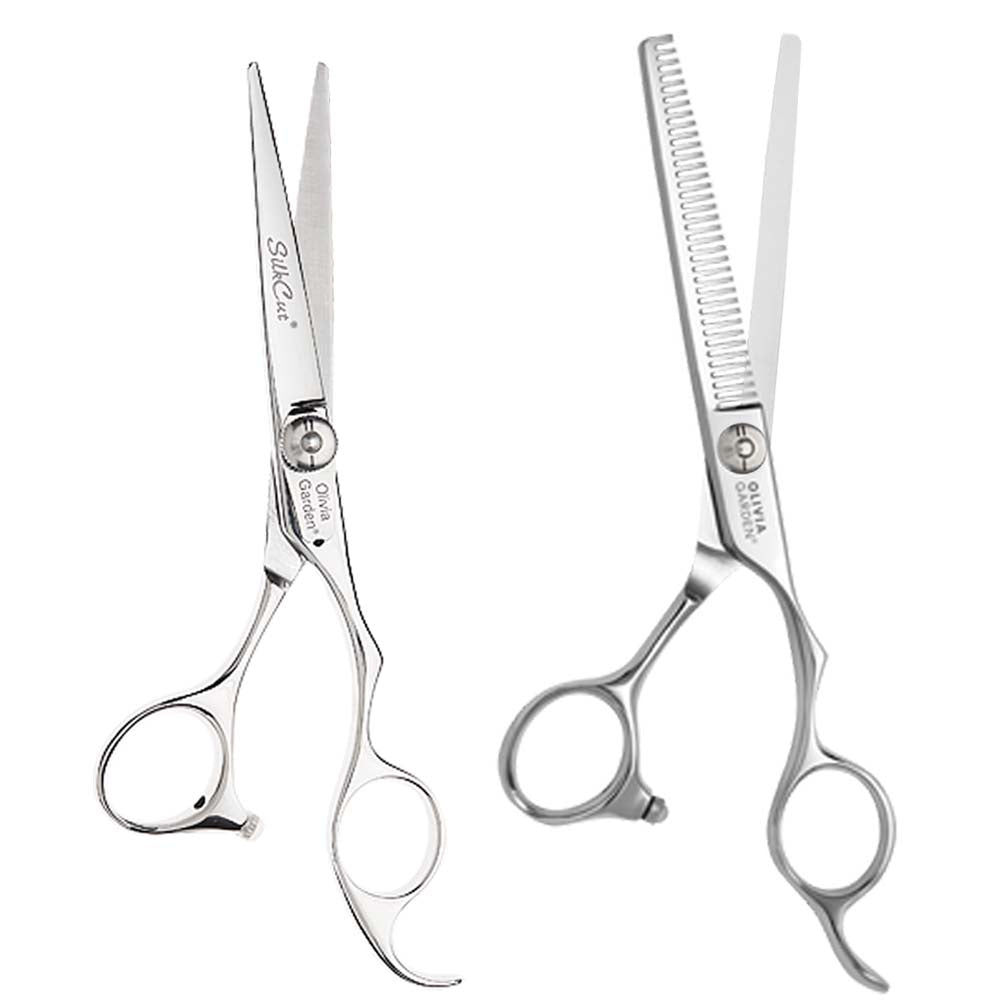 OLIVIA GARDEN SILKCUT 5.75" SHEAR & THINNER SET Shear Set OLIVIA GARDEN for sacramento, california, barbers, hair stylist, cosmetologist, beauty industry