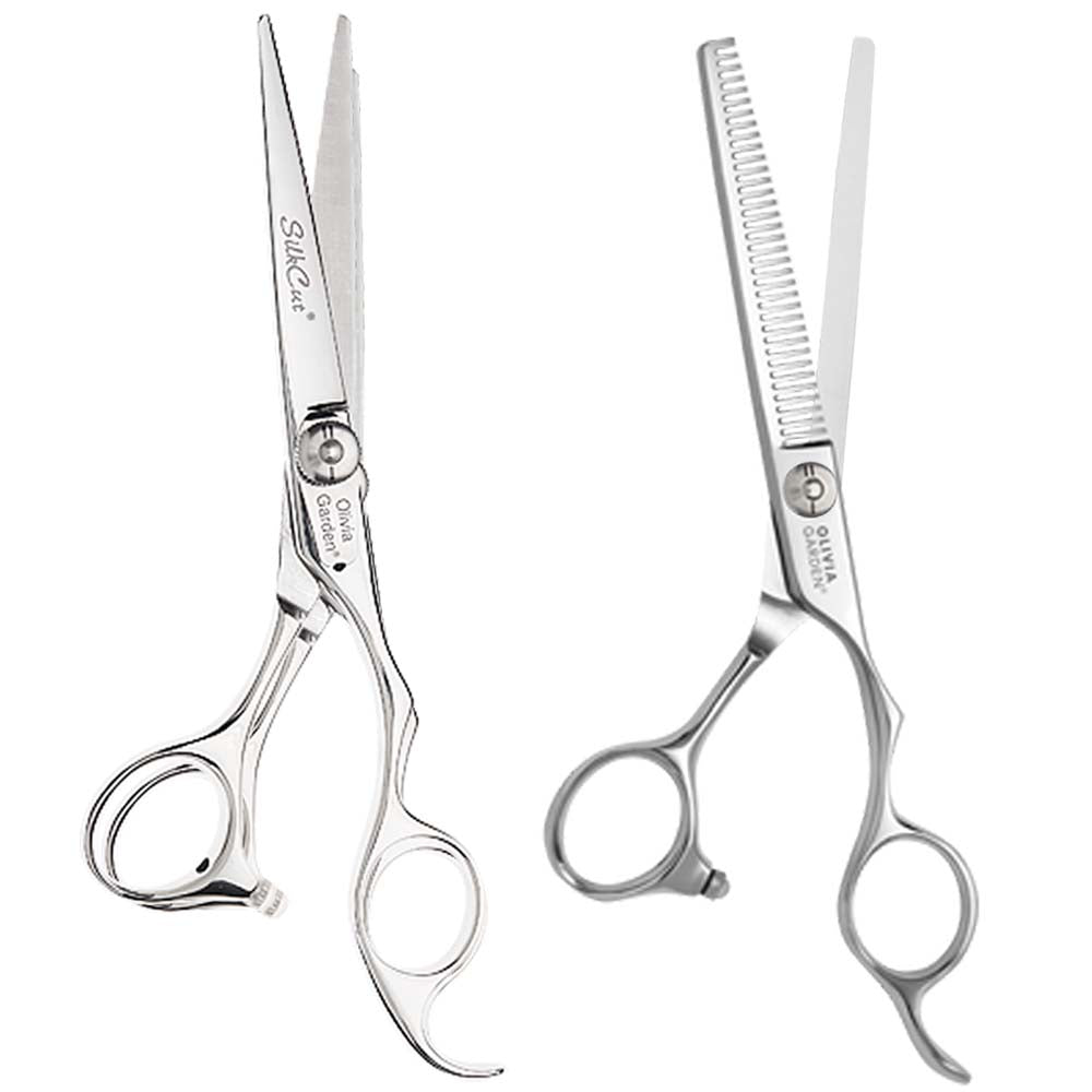 OLIVIA GARDEN SILKCUT 6.5" SHEAR & 6" THINNER SET