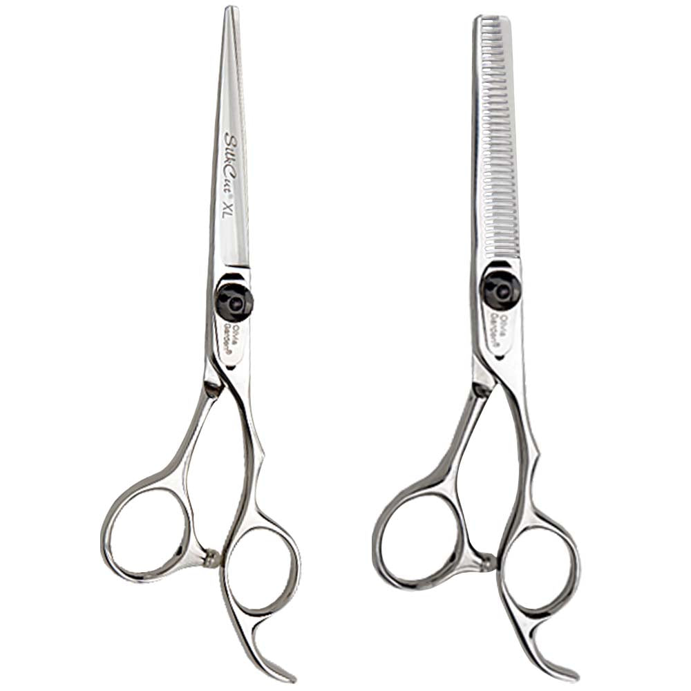 OLIVIA GARDEN SILKCUT 7" SHEAR & 6" THINNER SET