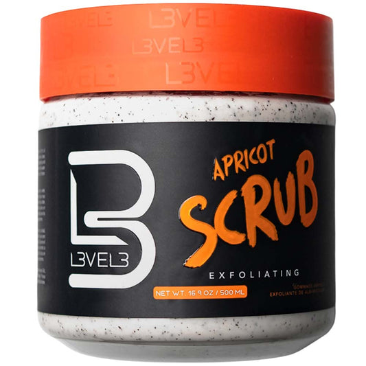 L3VEL3 APRICOT EXFOLIATING SCRUB - 16.9 OZ Face Scrub L3VEL3 for sacramento, california, barbers, hair stylist, cosmetologist, beauty industry