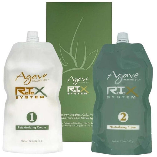 AGAVE RETEX SYSTEM PERMANENT STRAIGHTENER KIT Chemical Straighener AGAVE for sacramento, california, barbers, hair stylist, cosmetologist, beauty industry