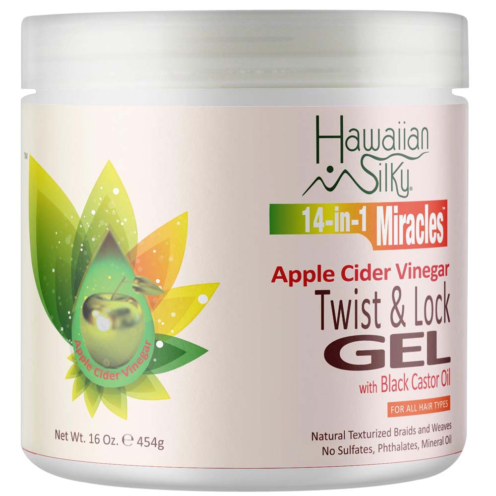 HAWAIIAN SILKY APPLE CIDER VINEGAR TWIST & LOCK GEL - 16 OZ