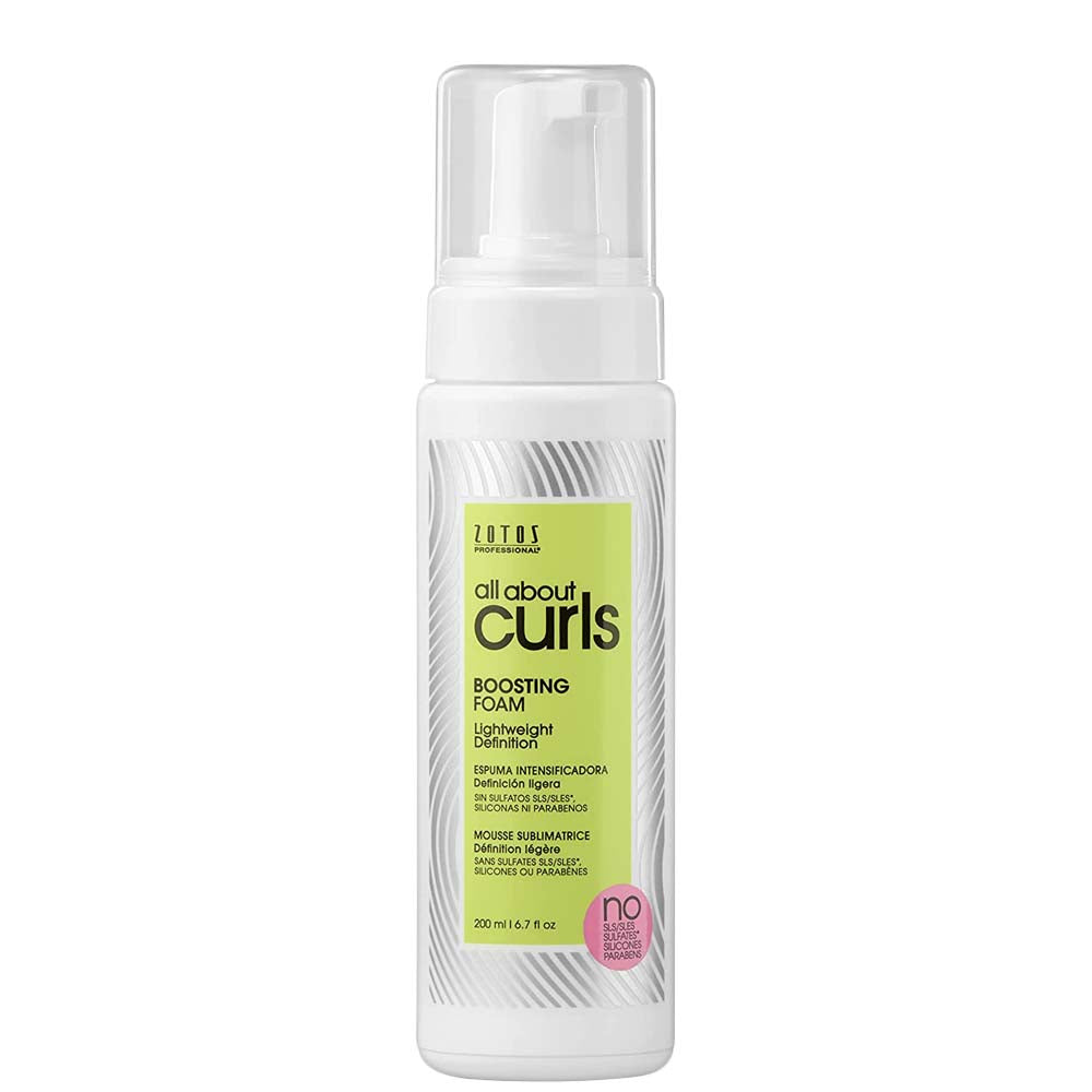 ZOTOS ALL ABOUT CURLS BOOSTING FOAM MOUSSE - 6.7 OZ Hair Mousse ZOTOS for sacramento, california, barbers, hair stylist, cosmetologist, beauty industry
