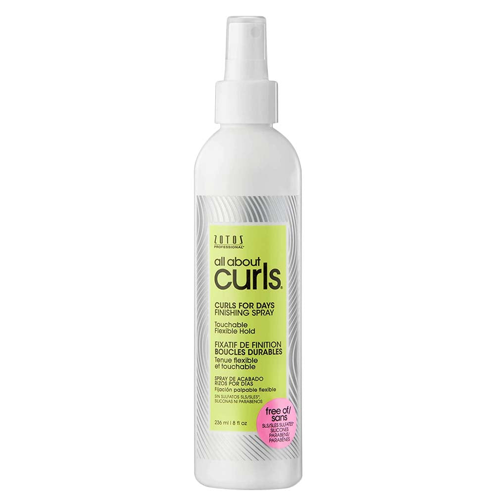 ZOTOS ALL ABOUT CURLS FINISHING SPRAY - 8 OZ Hair Spray ZOTOS for sacramento, california, barbers, hair stylist, cosmetologist, beauty industry