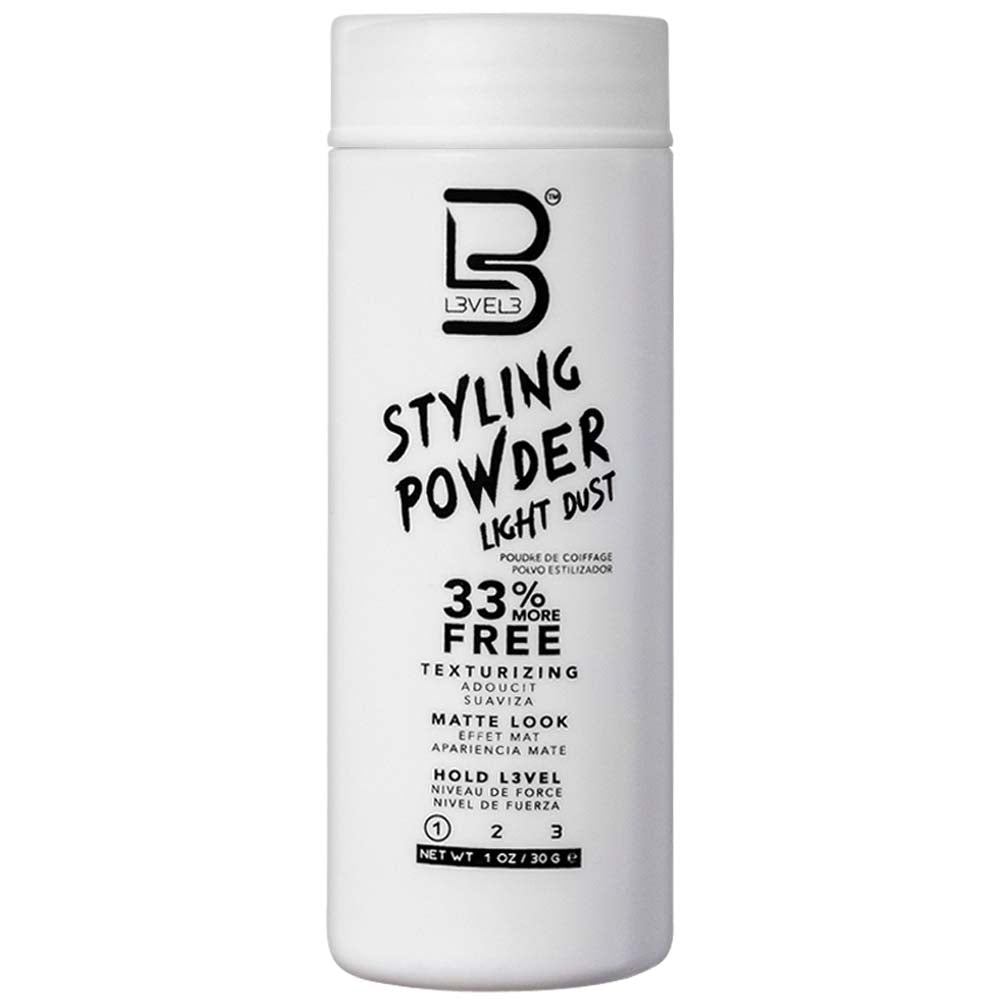 L3VEL3 STYLING TEXTURIZING POWDER - LIGHT DUST 1 OZ Hair Powder L3VEL3 for sacramento, california, barbers, hair stylist, cosmetologist, beauty industry