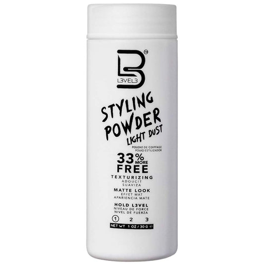 L3VEL3 STYLING TEXTURIZING POWDER - LIGHT DUST 1 OZ Hair Powder L3VEL3 for sacramento, california, barbers, hair stylist, cosmetologist, beauty industry