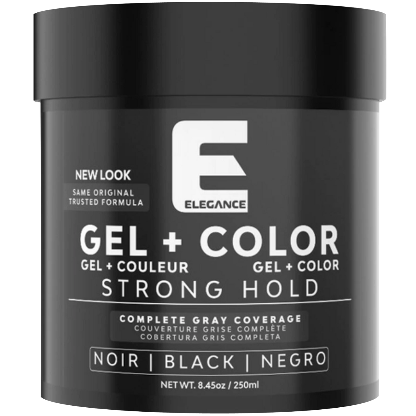 ELEGANCE GEL + COLOR STRONG HOLD - BLACK 8.45 OZ