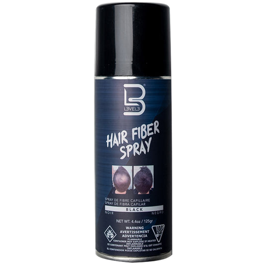 L3VEL3 HAIR FIBER SPRAY - BLACK 4.4 OZ