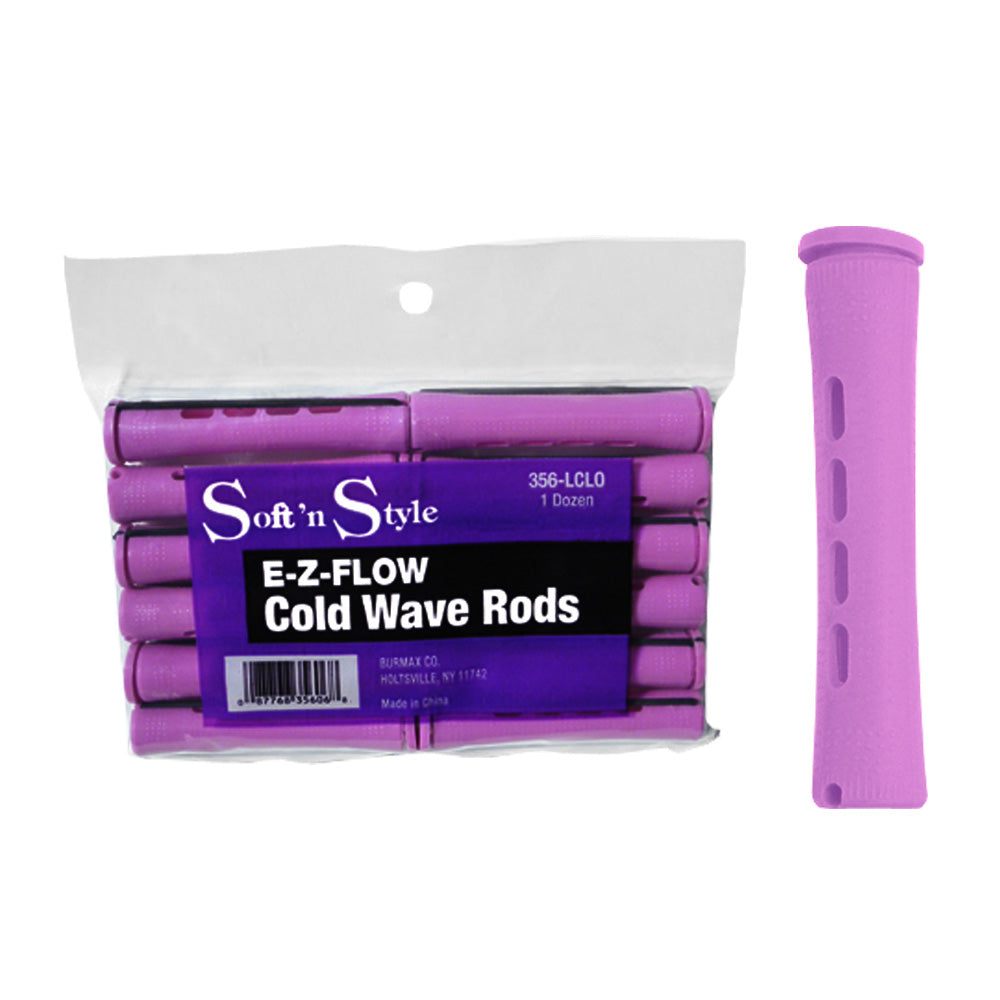 SOFT 'N STYLE E-Z-FLOW COLD WAVE RODS - LONG LILAC