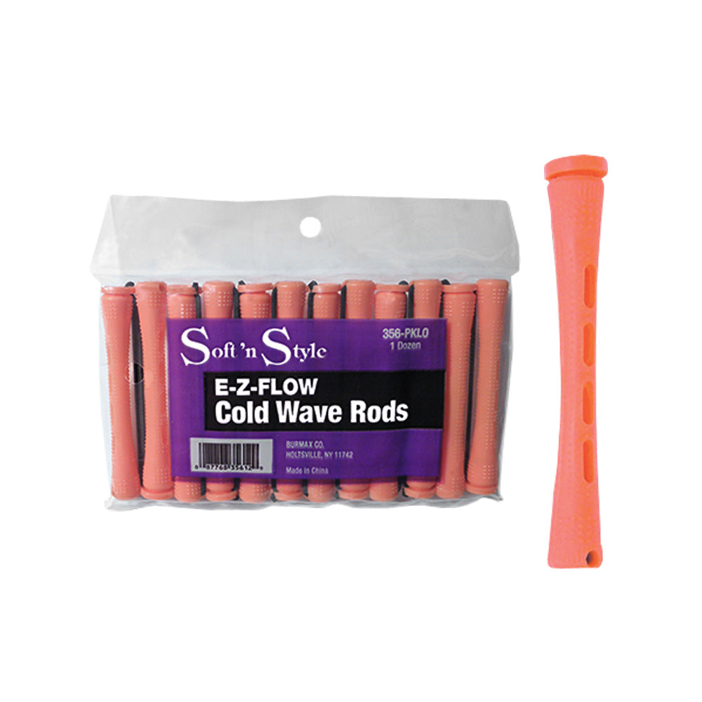 SOFT 'N STYLE E-Z-FLOW COLD WAVE RODS - LONG PINK Hair Rod SOFT N STYLE for sacramento, california, barbers, hair stylist, cosmetologist, beauty industry