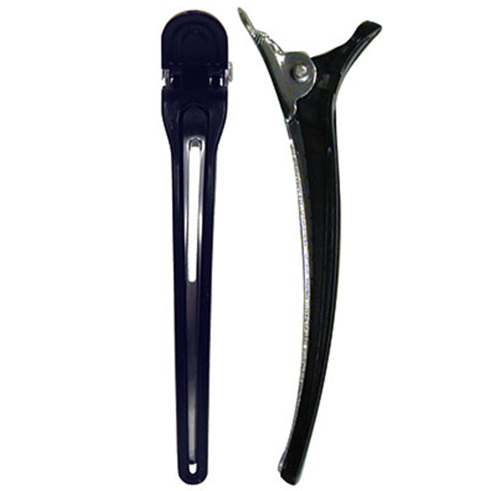 SOFT 'N STYLE 4" PLASTIC & METAL DUCK BILL CLIP - 4 PC Hair Clip SOFT N STYLE for sacramento, california, barbers, hair stylist, cosmetologist, beauty industry