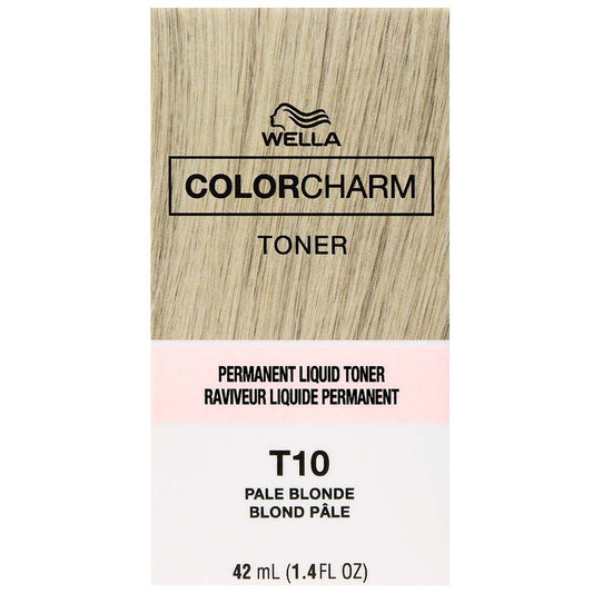 WELLA COLOR CHARM PERMANENT LIQUID HAIR COLOR - TONER T10 PALE BLONDE Permanent Color WELLA for sacramento, california, barbers, hair stylist, cosmetologist, beauty industry