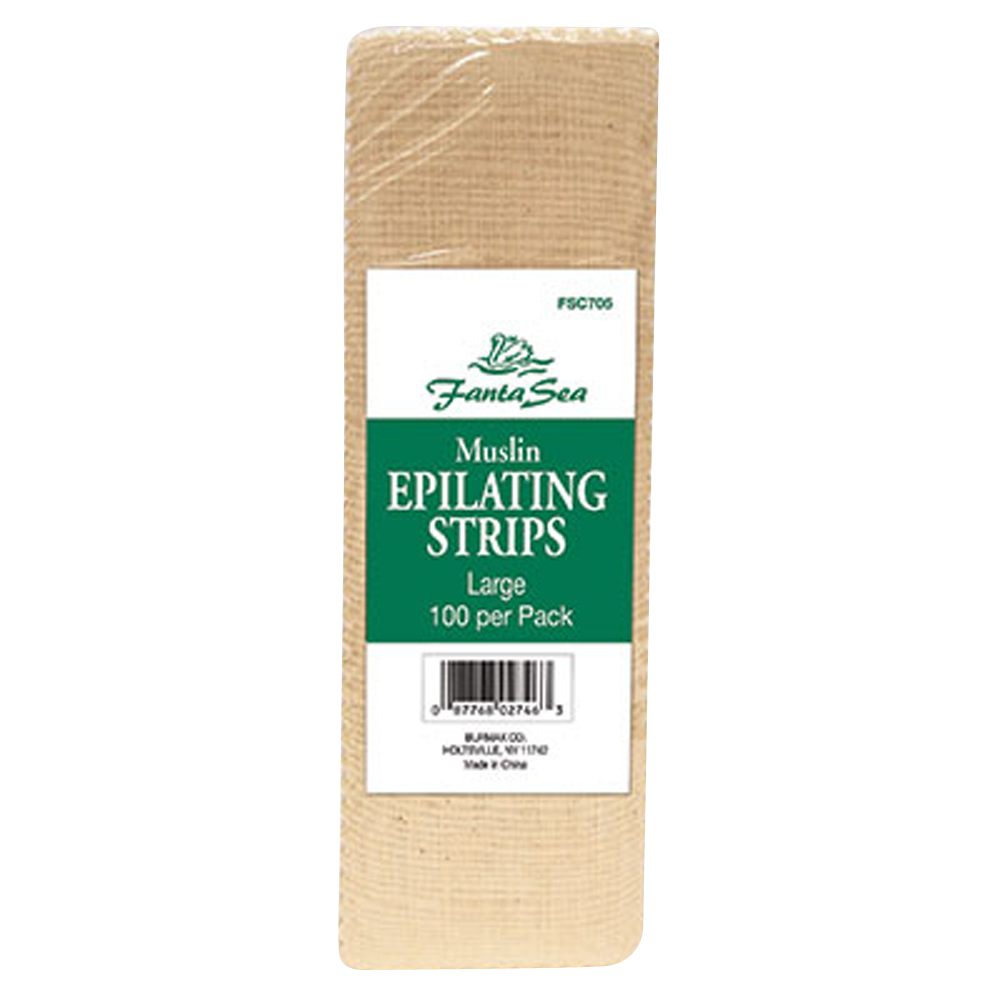 FANTASEA MUSLIN EPILATING STRIPS - LARGE 100 PK