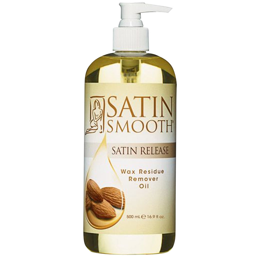 SATIN SMOOTH SATIN RELEASE WAX RESIDUE REMOVER OIL - 16 OZ Wax Care SATIN SMOOTH for sacramento, california, barbers, hair stylist, cosmetologist, beauty industry