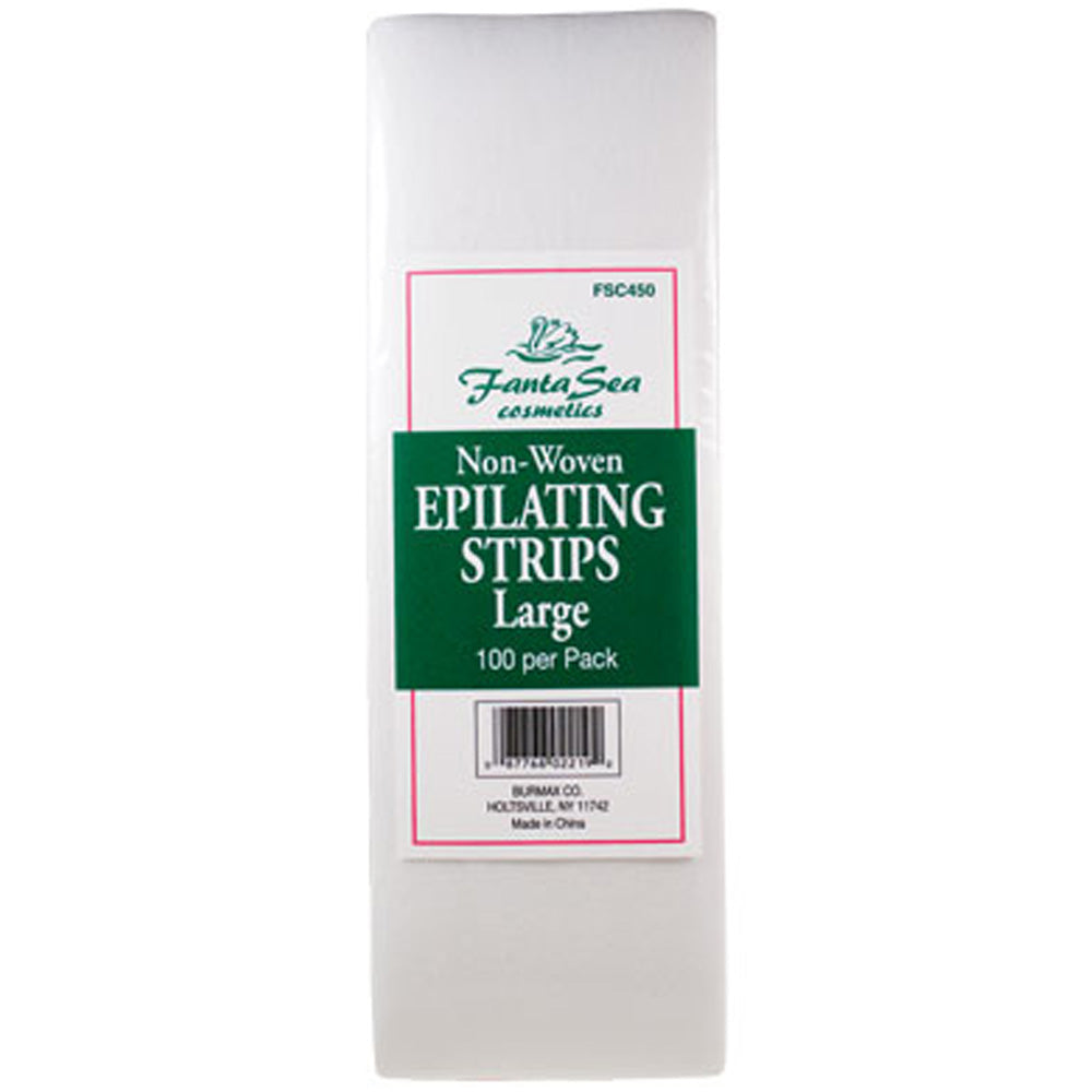 FANTASEA NON-WOVEN EPILATING WAX STRIPS - LARGE 100 PC