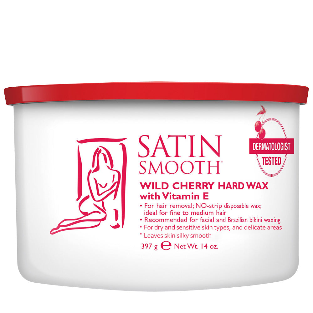 SATIN SMOOTH WILD CHERRY HARD WAX - 14 OZ