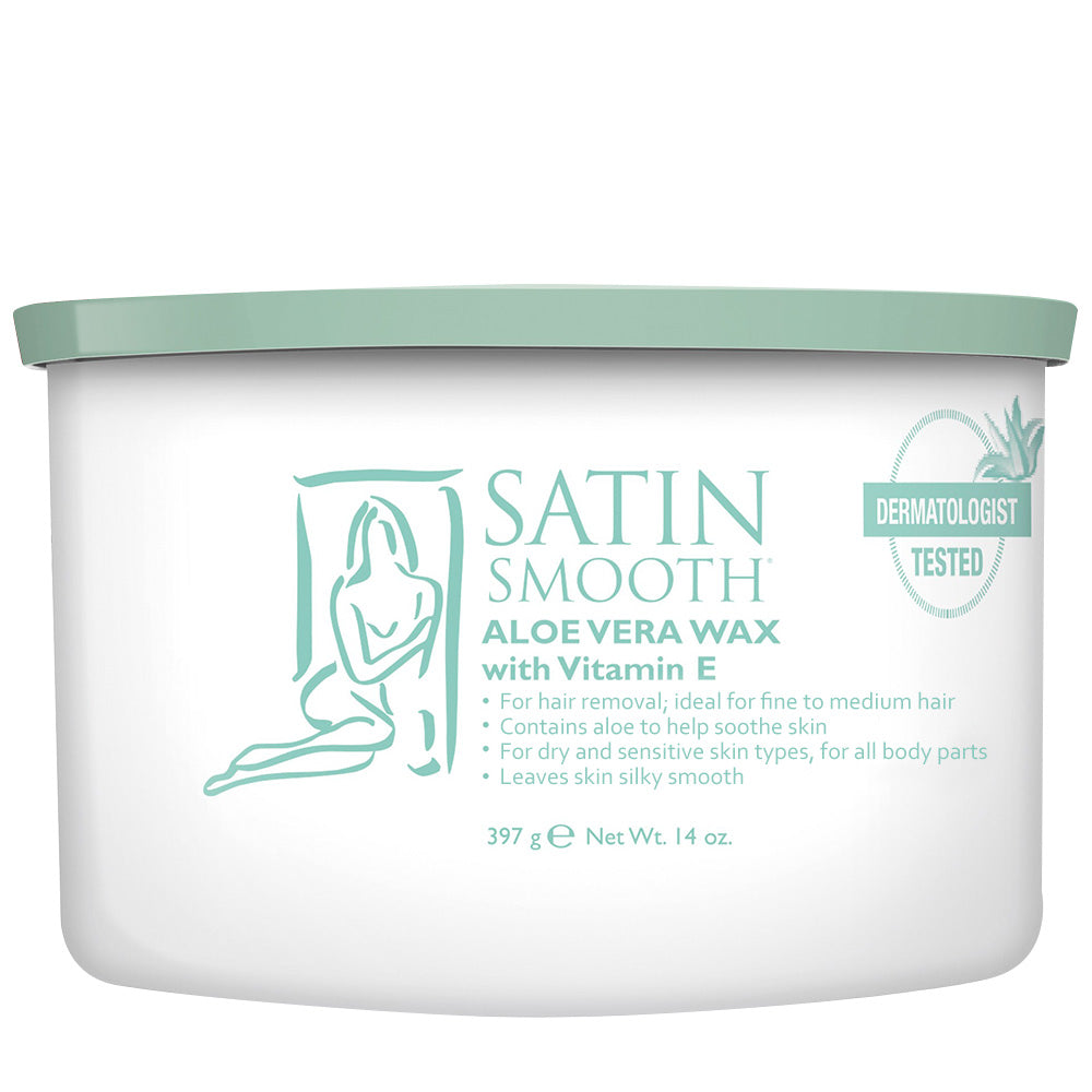 SATIN SMOOTH ALOE VERA WAX - 14 OZ