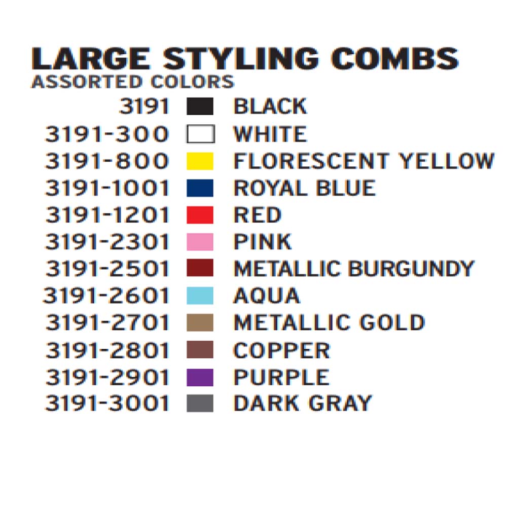 WAHL CLIPPER STYLING COMB Hair Comb WAHL for sacramento, california, barbers, hair stylist, cosmetologist, beauty industry