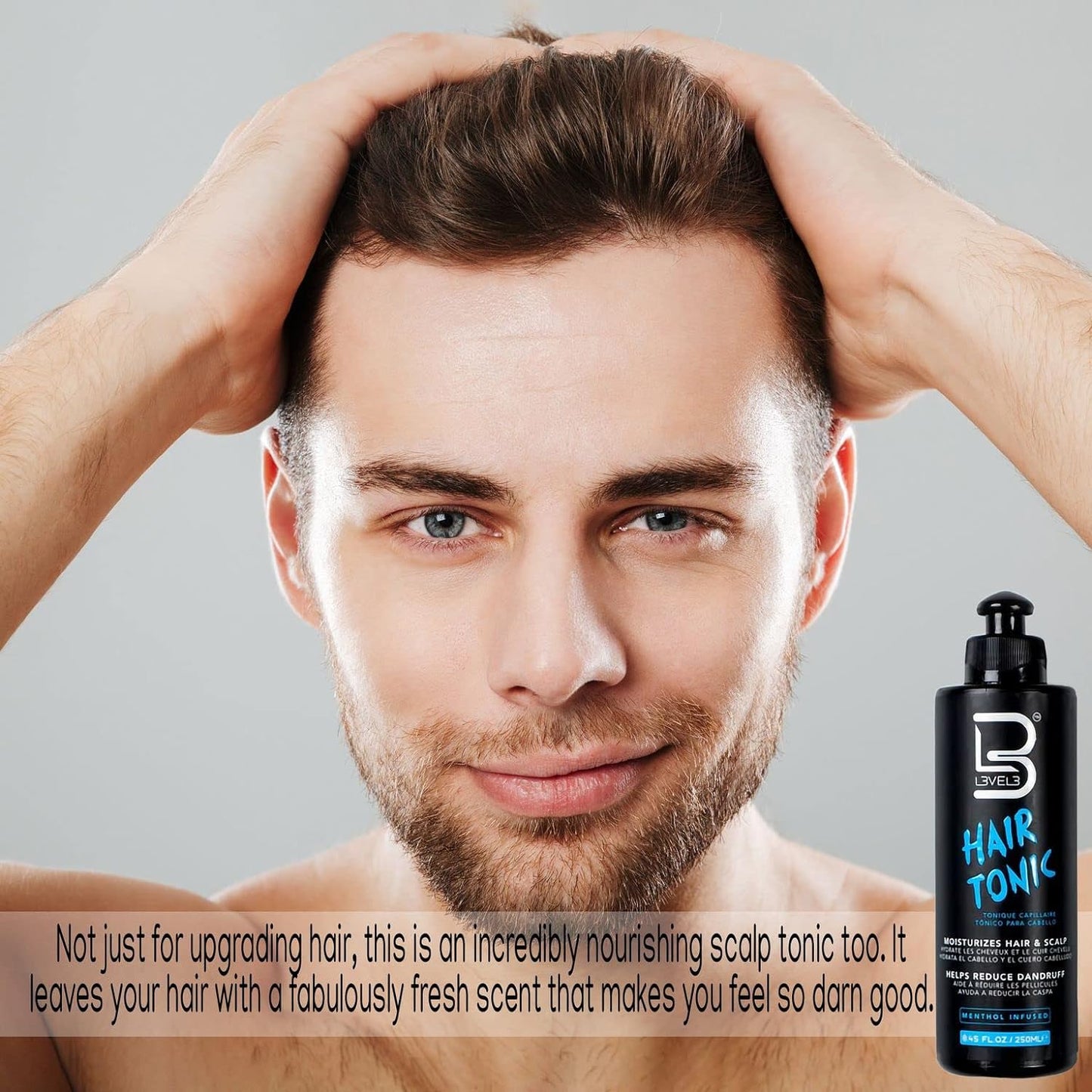 L3VEL3 HAIR TONIC - METHOL INFUSED 8.45 OZ