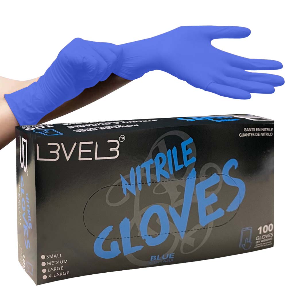 L3VEL3 NITRILE GLOVE - 100 PACK – BeauBAR Supply