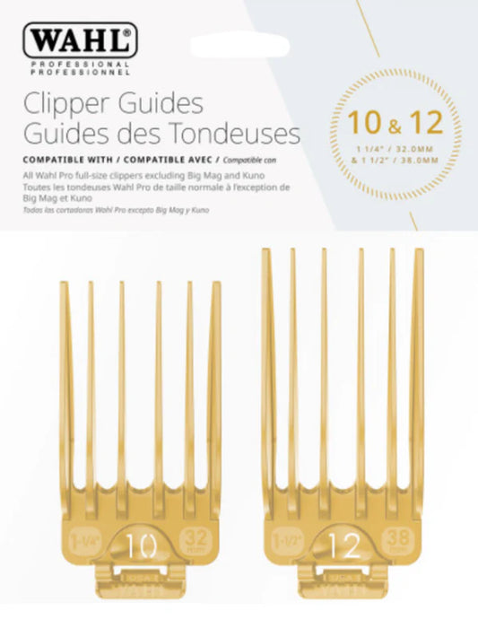 WAHL COLOR-CODED CLIPPER GUIDE - #10 & #12 YELLOW Clipper Guard WAHL for sacramento, california, barbers, hair stylist, cosmetologist, beauty industry
