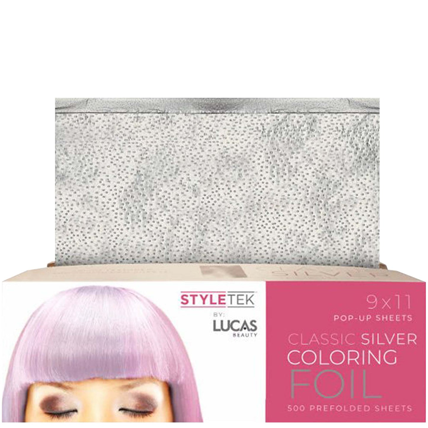 STYLETEK PREFOLDED STYLING FOIL SHEETS - 9" X 11" 500 PC Color Foil STYLETEK for sacramento, california, barbers, hair stylist, cosmetologist, beauty industry