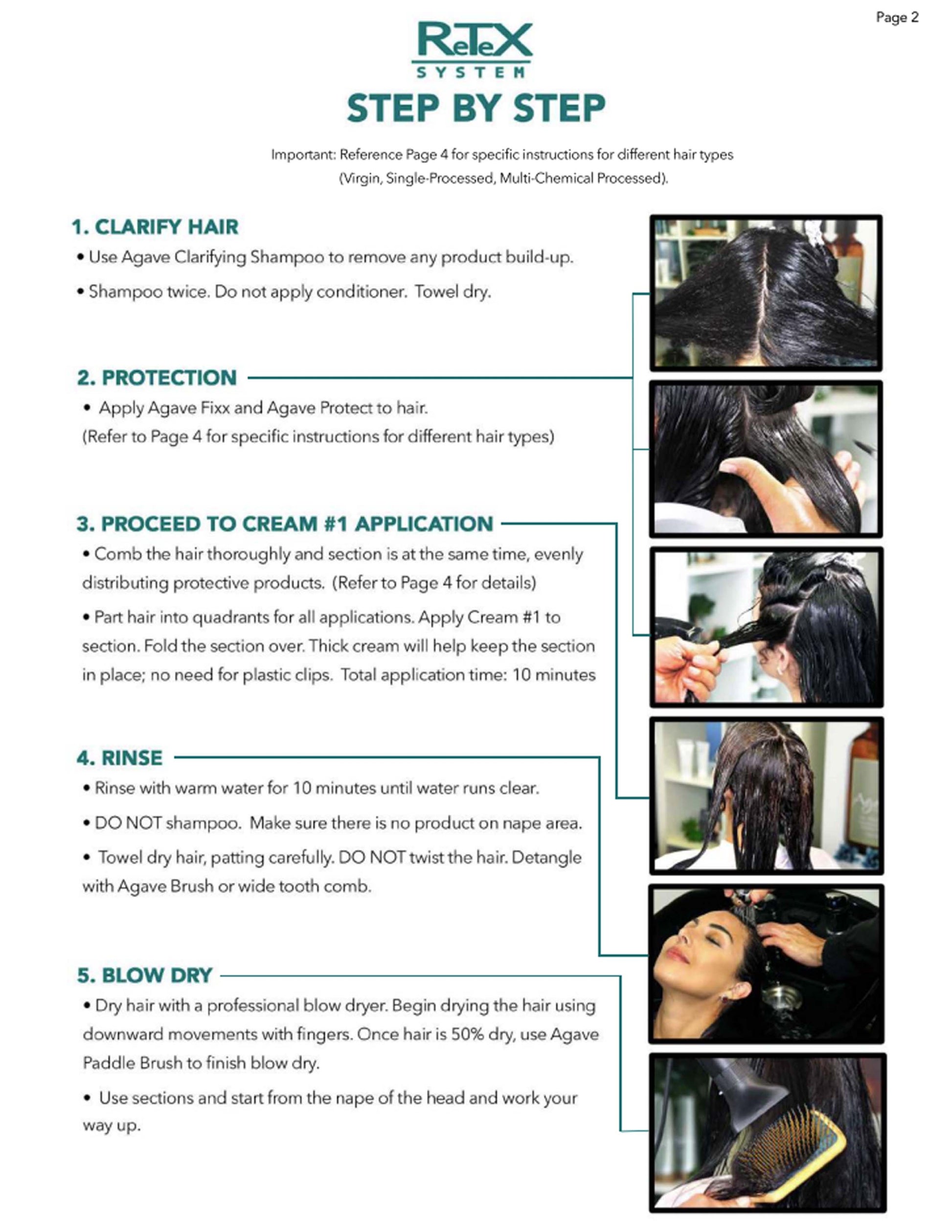 AGAVE RETEX SYSTEM PERMANENT STRAIGHTENER KIT Chemical Straighener AGAVE for sacramento, california, barbers, hair stylist, cosmetologist, beauty industry