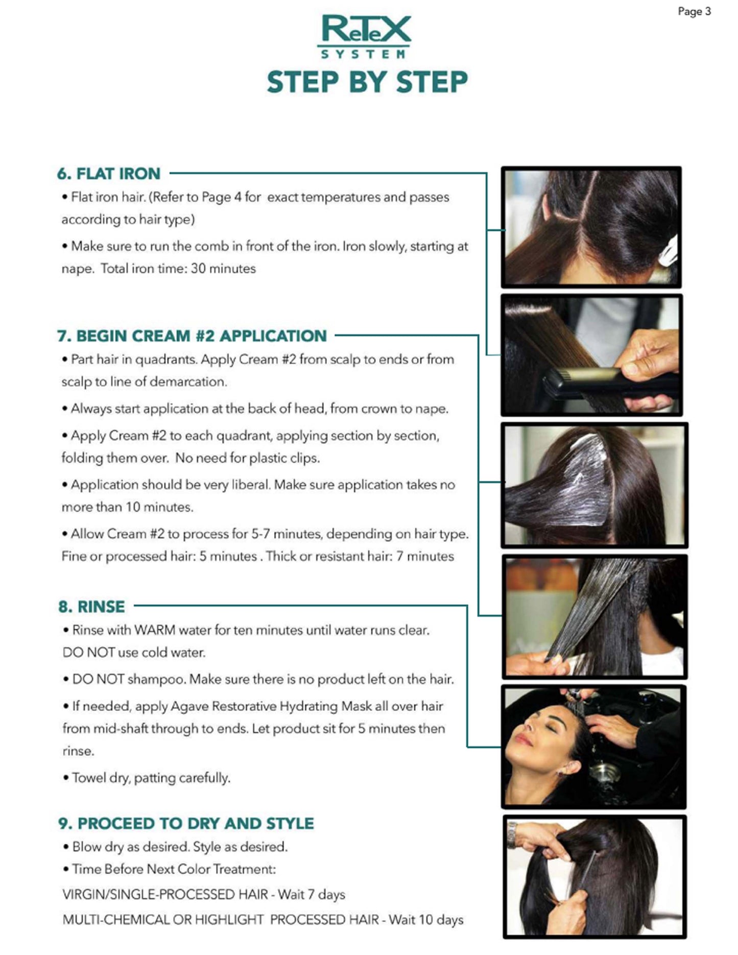 AGAVE RETEX SYSTEM PERMANENT STRAIGHTENER KIT Chemical Straighener AGAVE for sacramento, california, barbers, hair stylist, cosmetologist, beauty industry