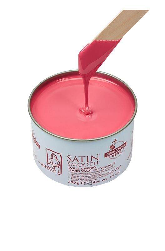 SATIN SMOOTH WILD CHERRY HARD WAX - 14 OZ Wax SATIN SMOOTH for sacramento, california, barbers, hair stylist, cosmetologist, beauty industry