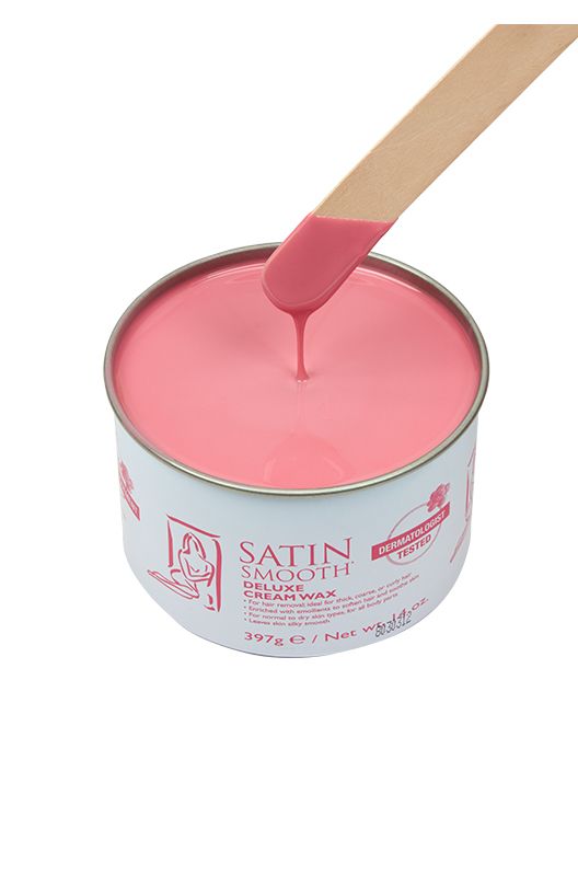 SATIN SMOOTH DELUXE CREAM WAX - 14 OZ Wax SATIN SMOOTH for sacramento, california, barbers, hair stylist, cosmetologist, beauty industry