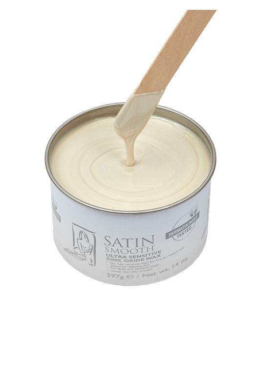 SATIN SMOOTH ZINC OXIDE WAX - 14 OZ Wax SATIN SMOOTH for sacramento, california, barbers, hair stylist, cosmetologist, beauty industry