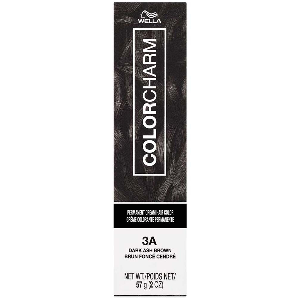 WELLA COLOR CHARM PERMANENT CREAM HAIR COLOR 3A Dark Ash Brown Permanent Color WELLA for sacramento, california, barbers, hair stylist, cosmetologist, beauty industry